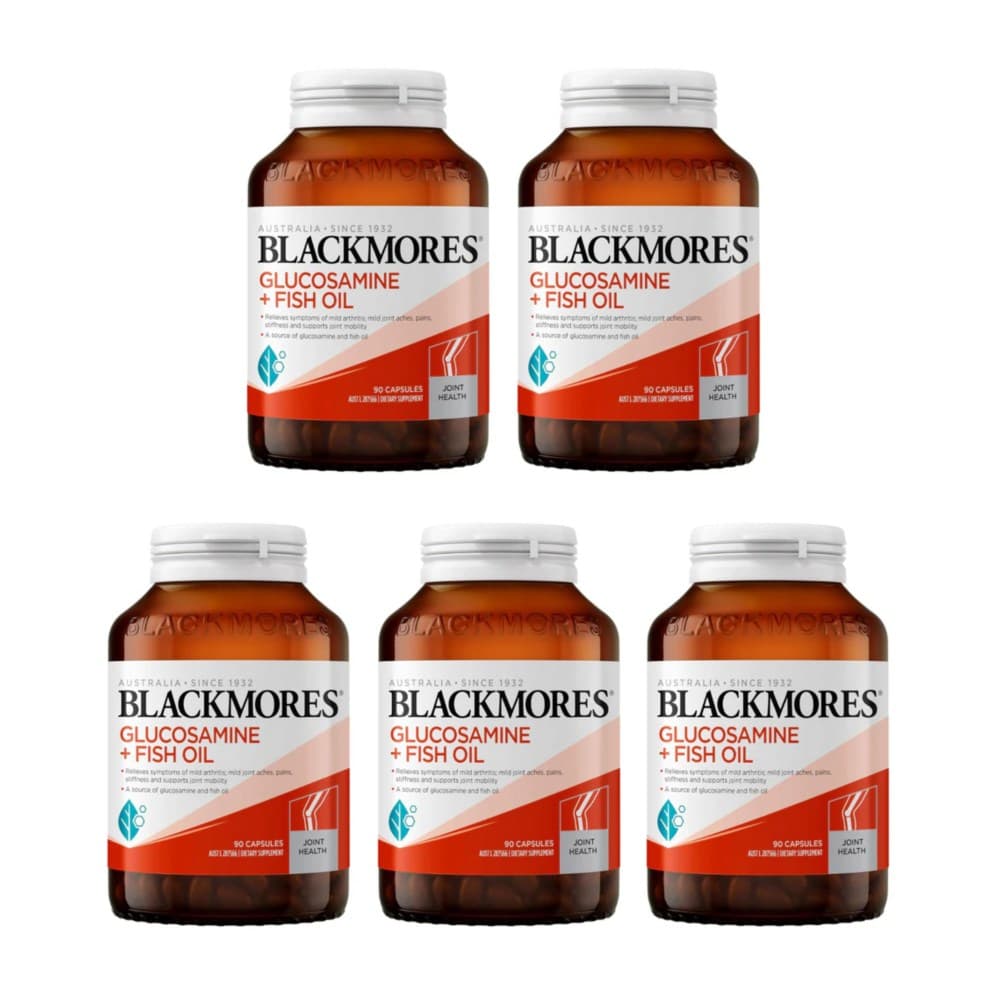 블랙모어스 글루코사민 피쉬 오일 90개입 5개  90