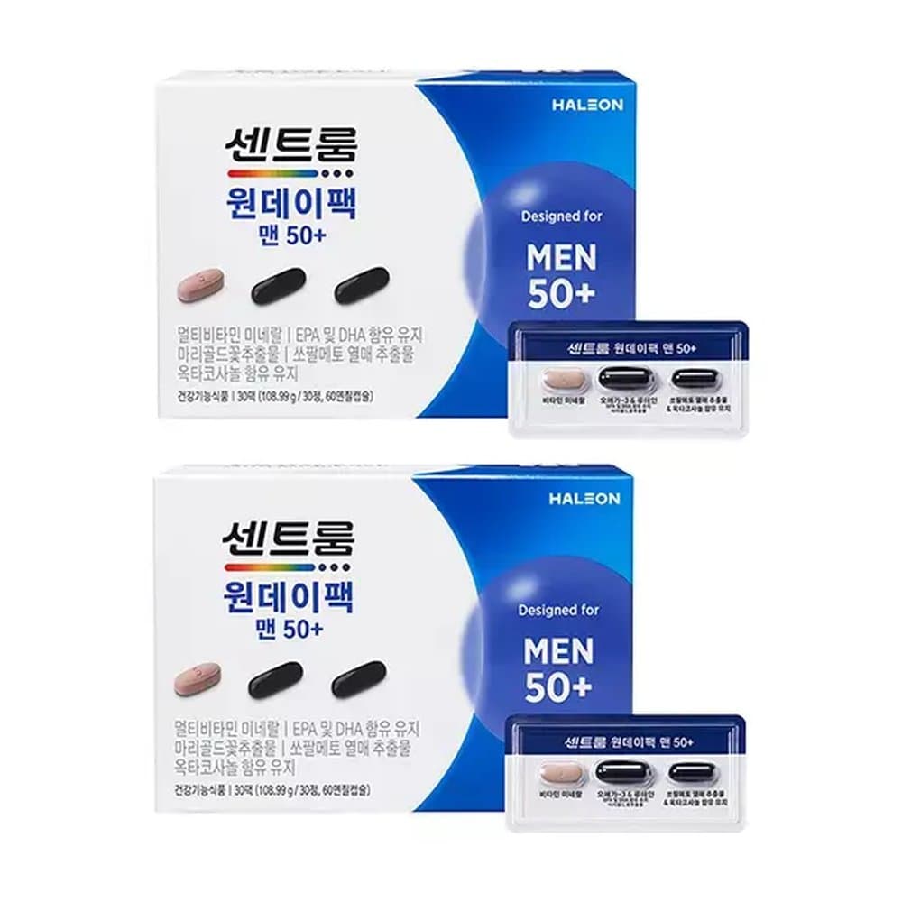 센트룸 원데이팩 맨50+ 2개  60정