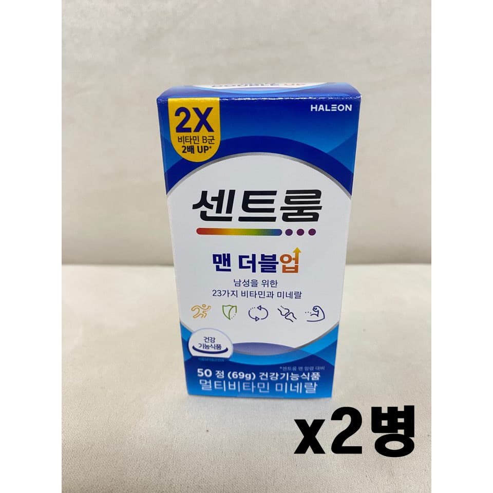 센트룸 맨 더블업 1380mg  50정  2개