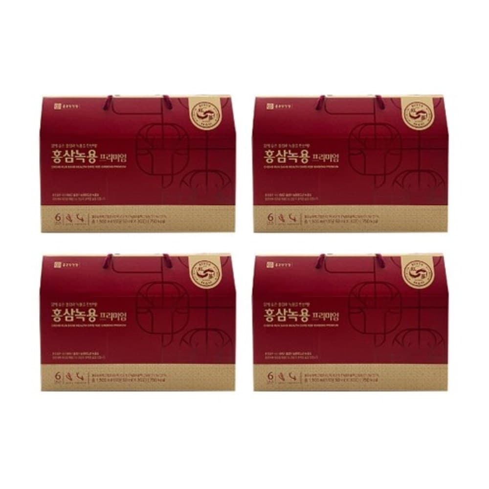 종근당건강 홍삼녹용 프리미엄 50ml 30포 4박스  4개