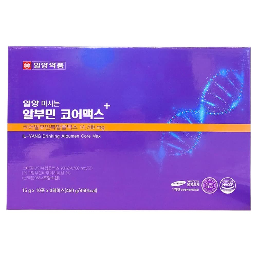 일양약품 마시는 알부민 코어맥스 한국고려홍삼 30p  450g  1개
