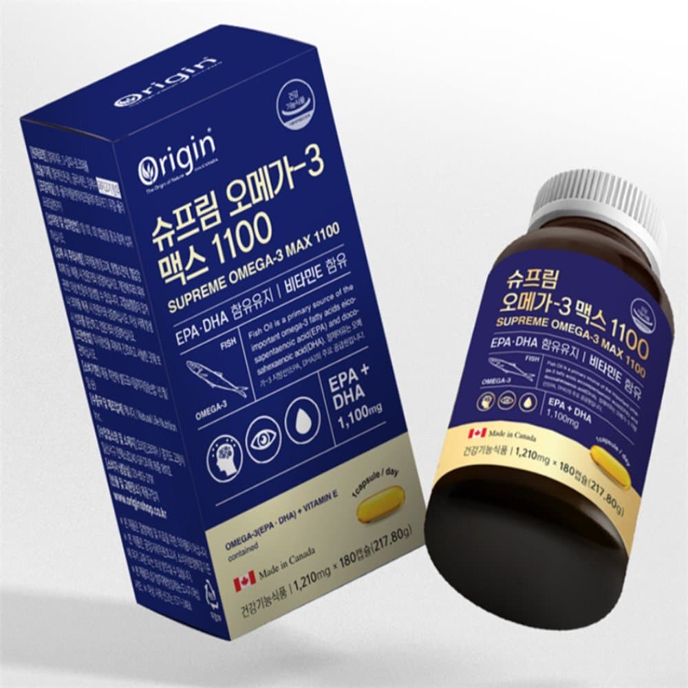 유쎌몰 오메가3 맥스 1100 180캡슐 x10개 오메가-3 여성오메가3