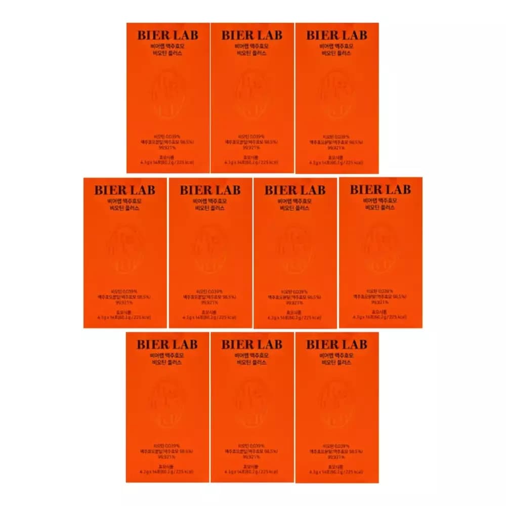비어랩 맥주효모 비오틴 플러스 4.3g x 14포 x 10박스  1개