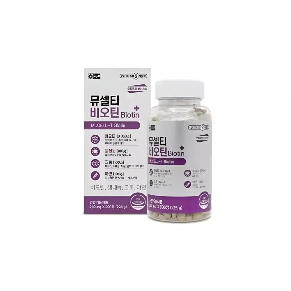 온누리 뮤셀티 비오틴 250mg x 900정 효모영양제 약국전용  1개