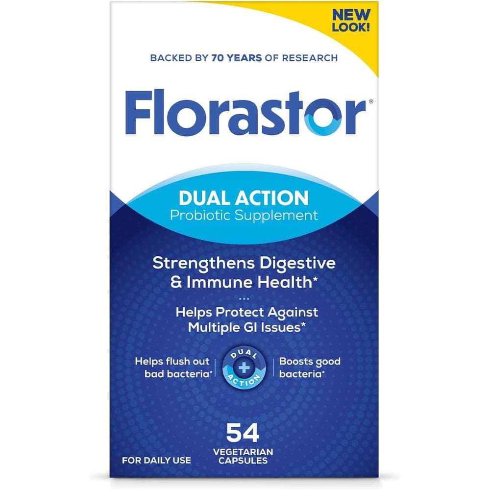 플로라스토 듀얼 액션 프로바이오틱 유산균 캡슐 54정  1개