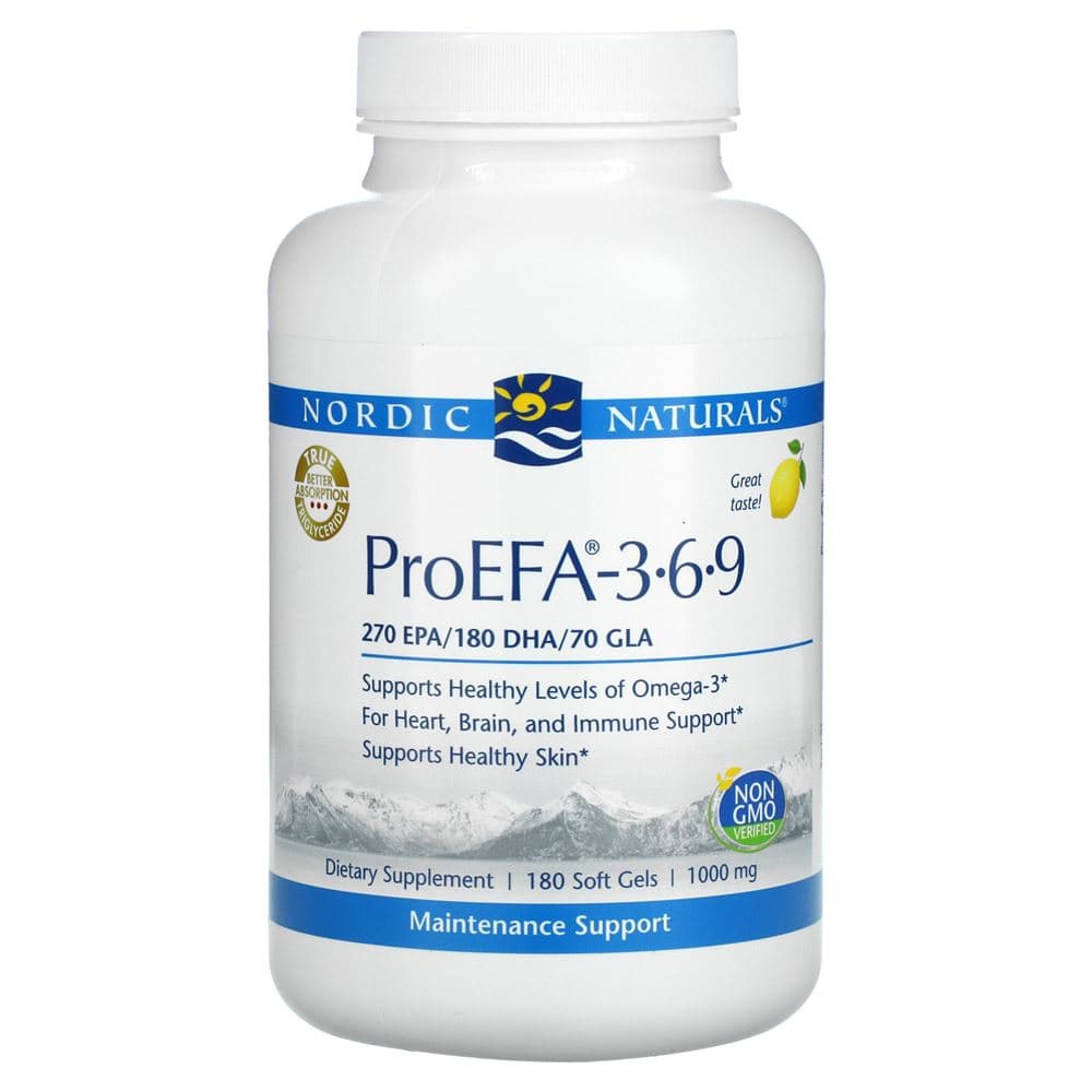 노르딕내츄럴스 프로Efa 1000mg 레몬 소프트젤  180정  1개