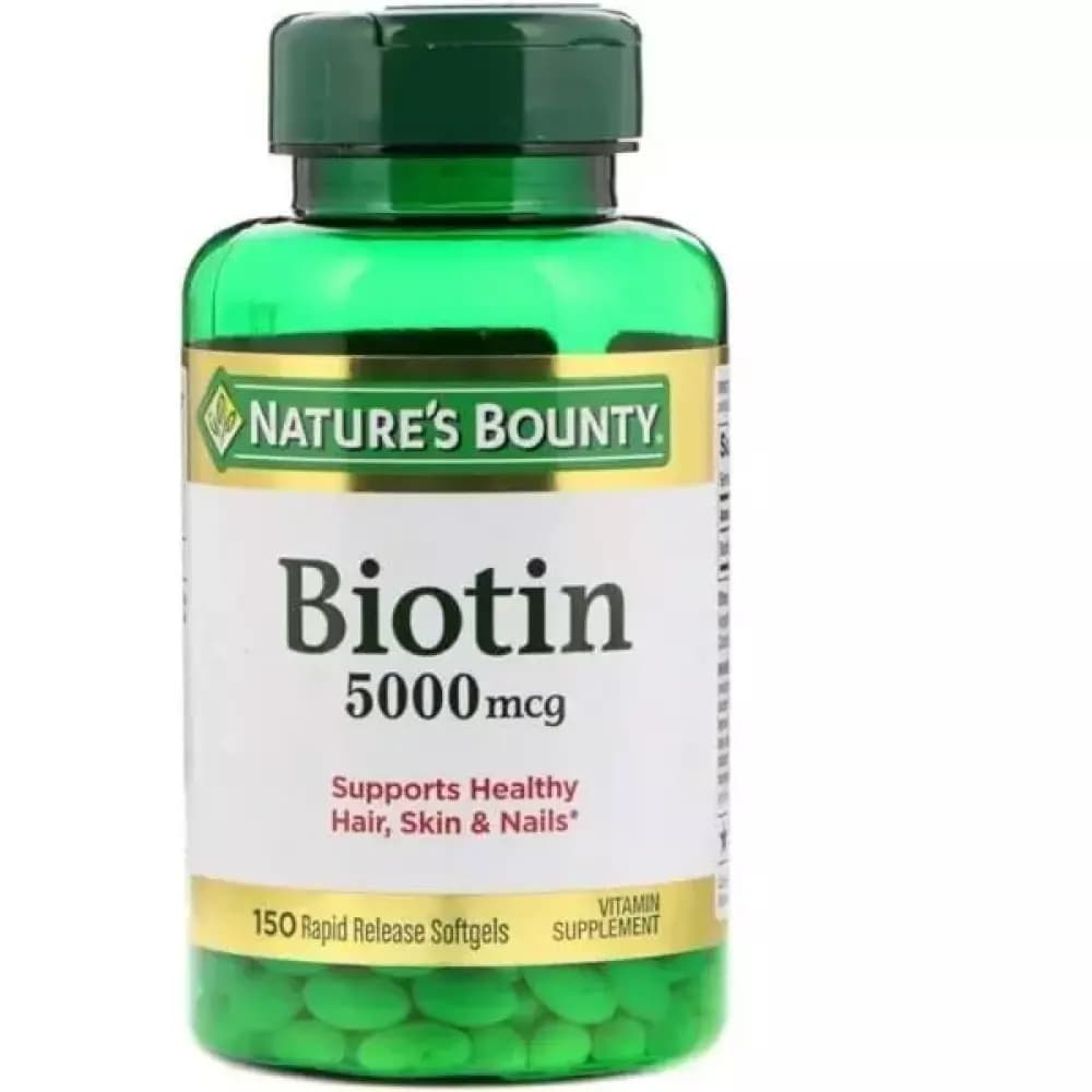 네이처스 바운티 비오틴 5000 mcg 150 소프트젤  1개  150정