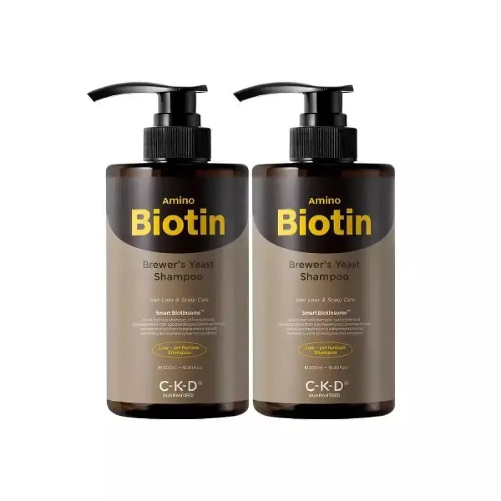 CKD GUARANTEED 아미노비오틴 맥주효모 샴푸 500ml 2개  1개