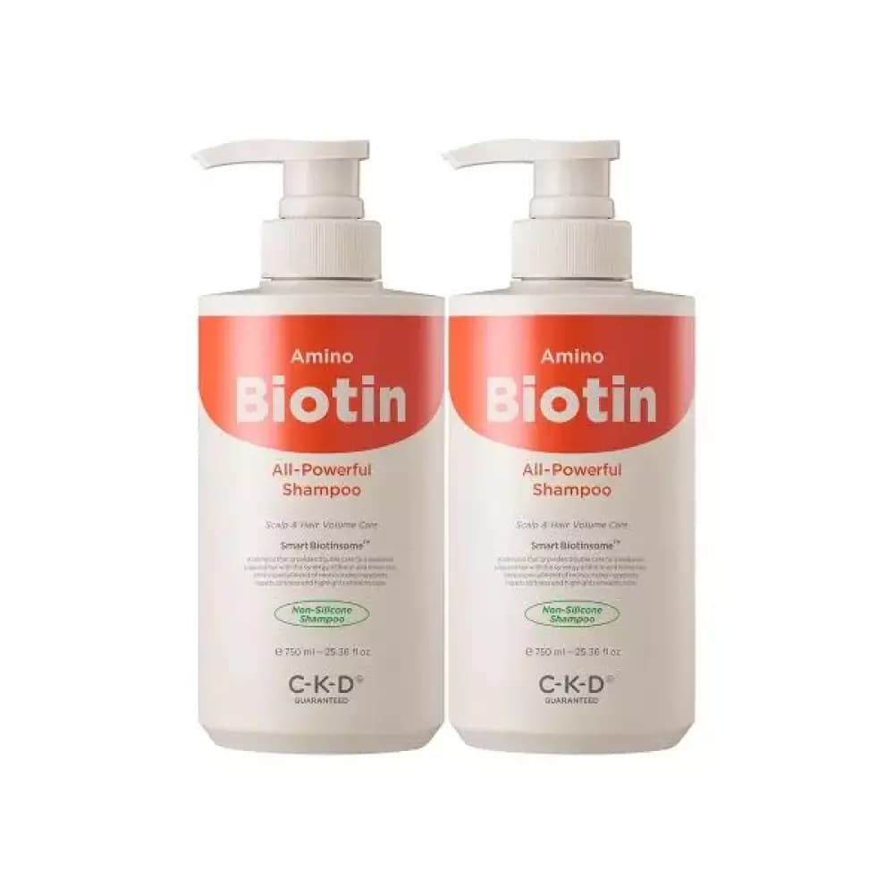 CKD GUARANTEED 아미노비오틴 올파워풀 샴푸 750ml 2개  1개