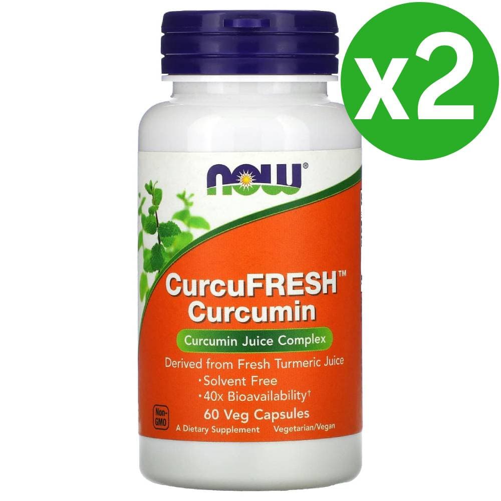 나우푸드 CurcuFresh 커큐민 강황 식물성 허브 뿌리 Now foods  60정  2개