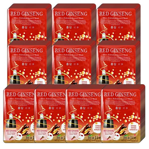 마리에 에센스 마스크팩 홍삼 100매 Red ginseng  100개  1개입