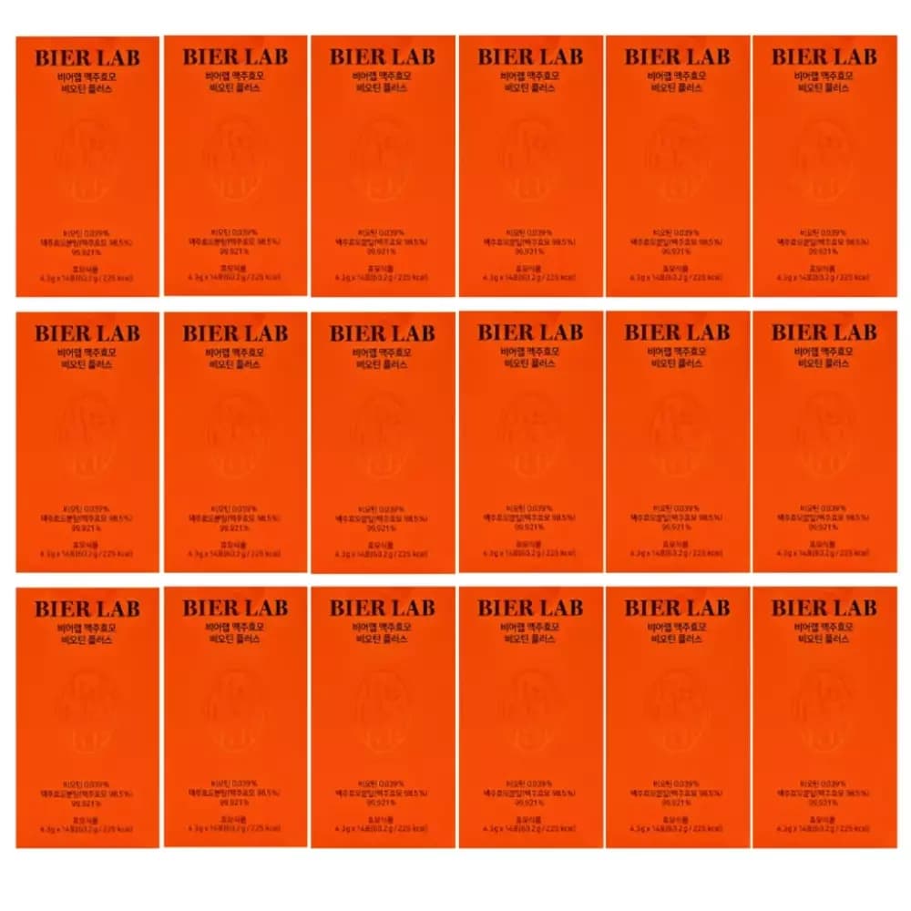 비어랩 맥주효모 비오틴 플러스 4.3g x 14포 x 18박스  1개