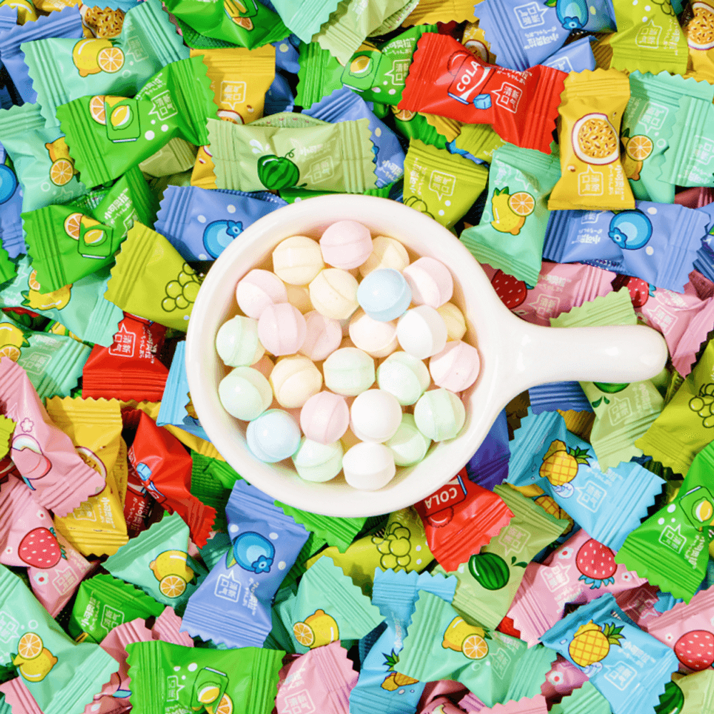 샤오커오라 민트향 비타민C 과일 12종 믹스 베트남 무설탕 사탕 캔디  1개  100g