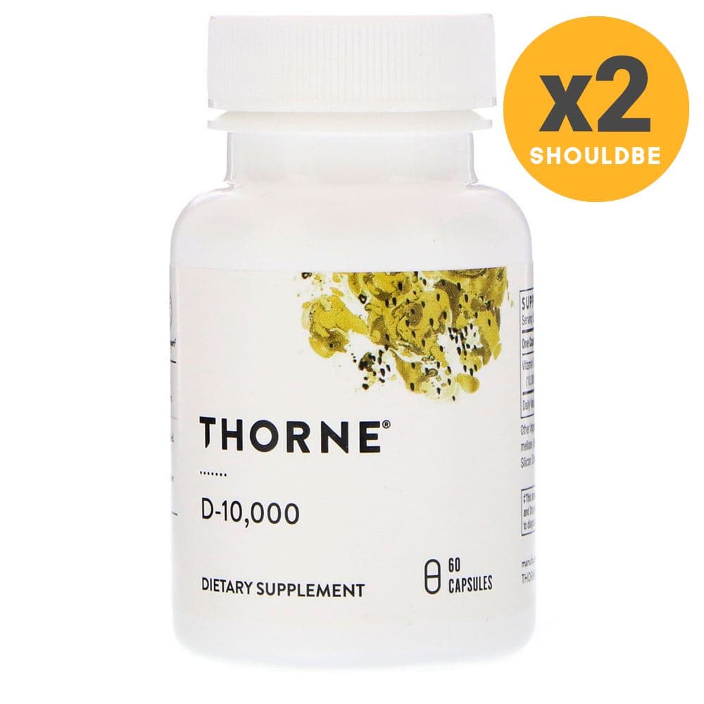 Thorne Research Vitamin D-10000 쏜 리서치 비타민D 60캡슐 2팩  60정  2개