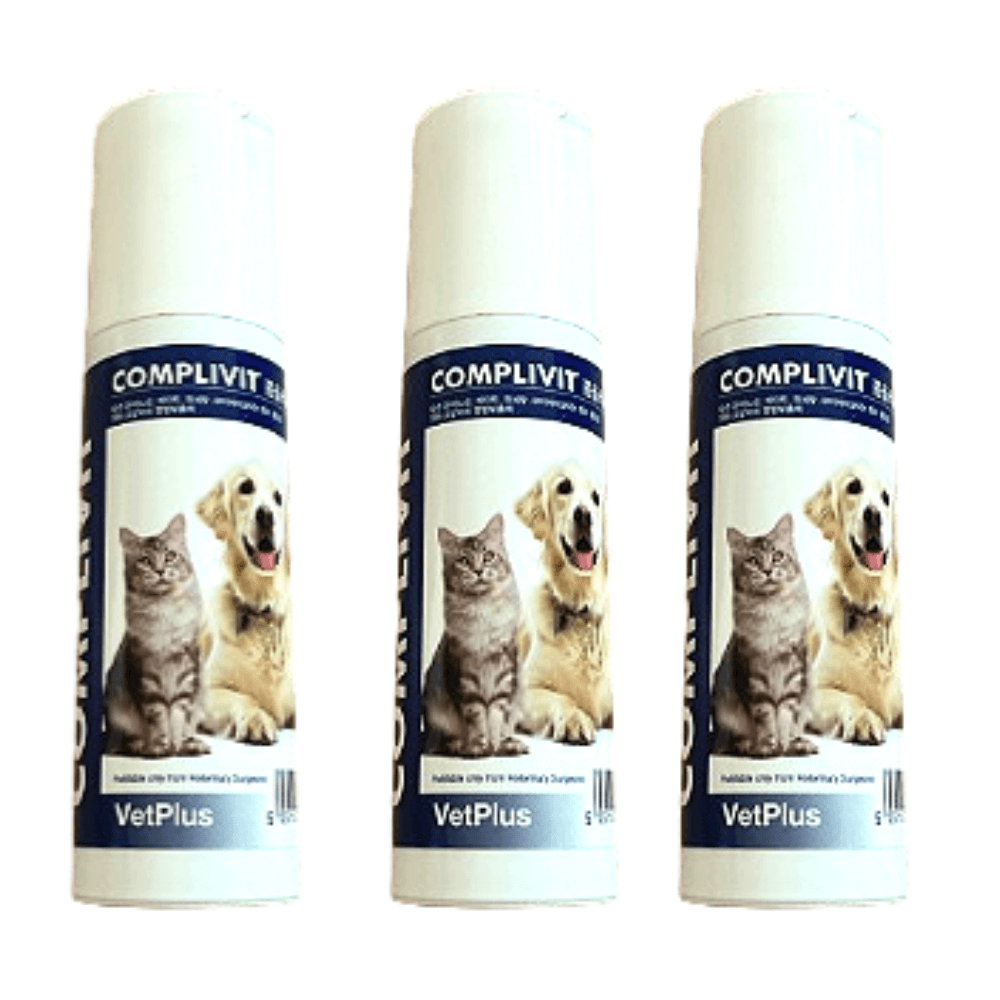 콤플리비트 강아지 고양이 보충제 종합영양제 성장기 회복 150ml 3개  호흡기/기관지  30회분