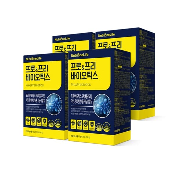 뉴트리원 프로&amp;프리바이오틱스 4개월분(4박스) 멀티 고함량 영양제  뉴트리원 프로&amp;프리바이오틱스 4개월분(4박스) 멀티 고