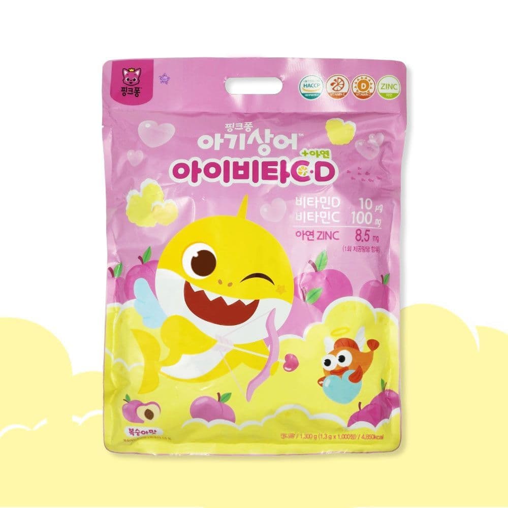 핑크퐁 아기상어 아이비타 C D +아연 1000정 [BRB88873]  1개