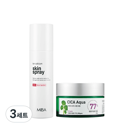 미바 이온칼슘 스킨 스프레이 200ml + 시카 수분크림 80ml  3세트