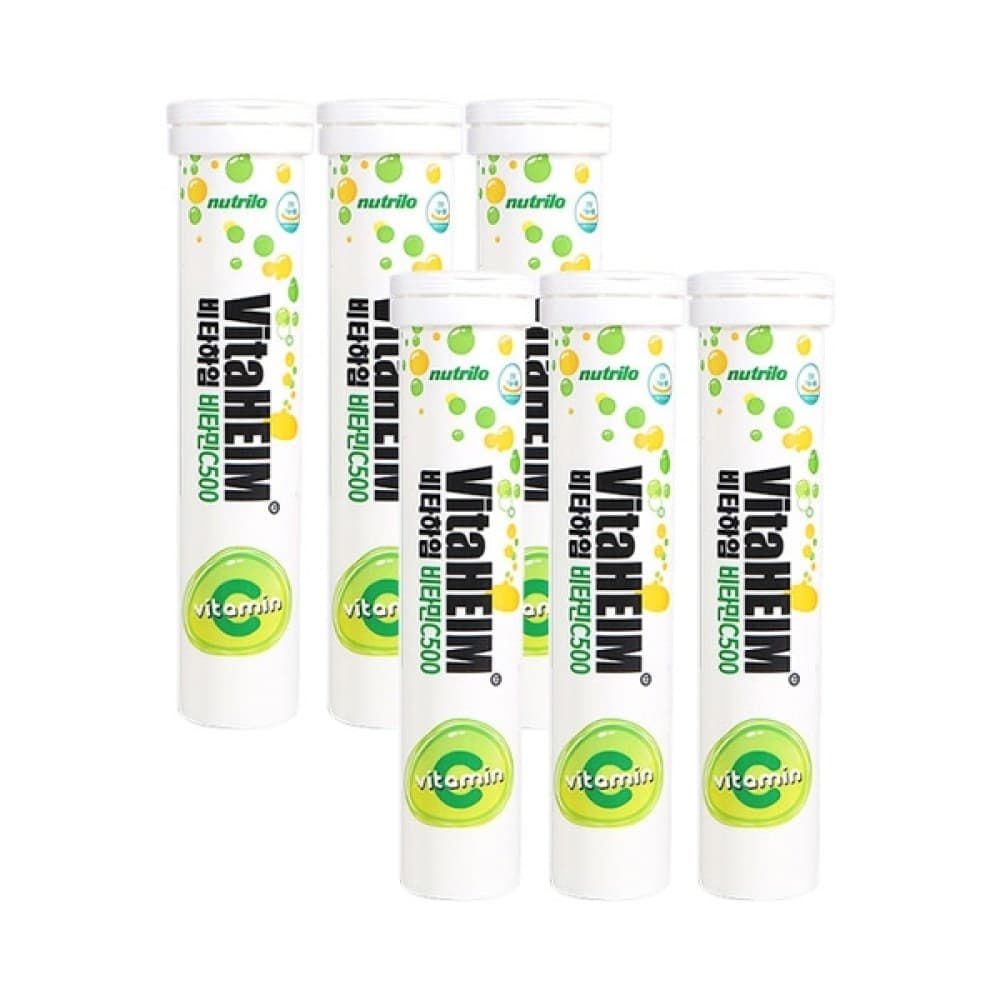 비타하임 독일발포 비타민C500 4300mgX20정 6통  1개  20정