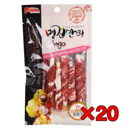 명견만리 콜라겐 소고기 딩고스틱 7px20개  20개  70g