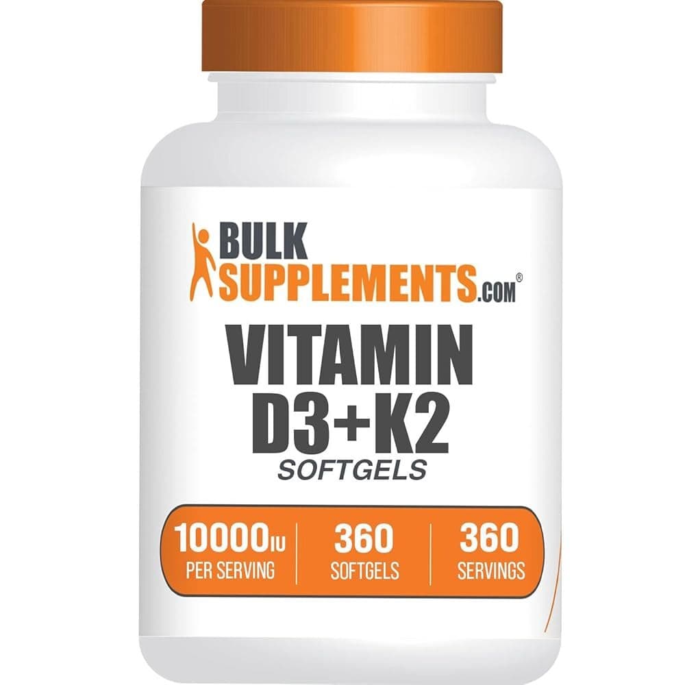 BulkSupplements.com D3 + 10000 IU 소프트젤 면역을 위한 보충제 글루텐 프리 1회 제공량당 360개(1팩)  1개
