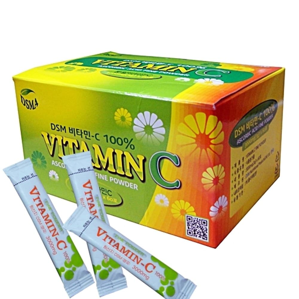 영국 DSM 비타민C 3000mg/3gx60포/분말 비타민C  1개  3g