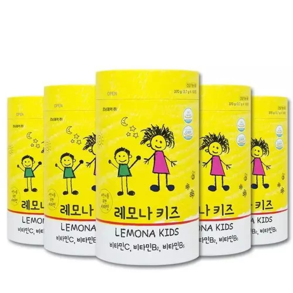 레모나키즈 츄어블 어린이 청소년 비타민 간식 젤리 100정 5개  1개
