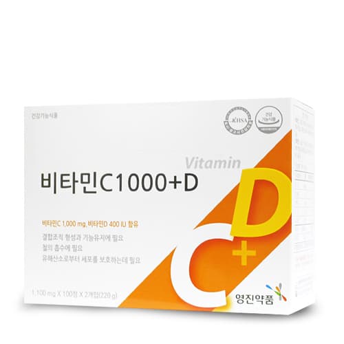 영진 비타민C1000플러스D 200정 비타민D  1개