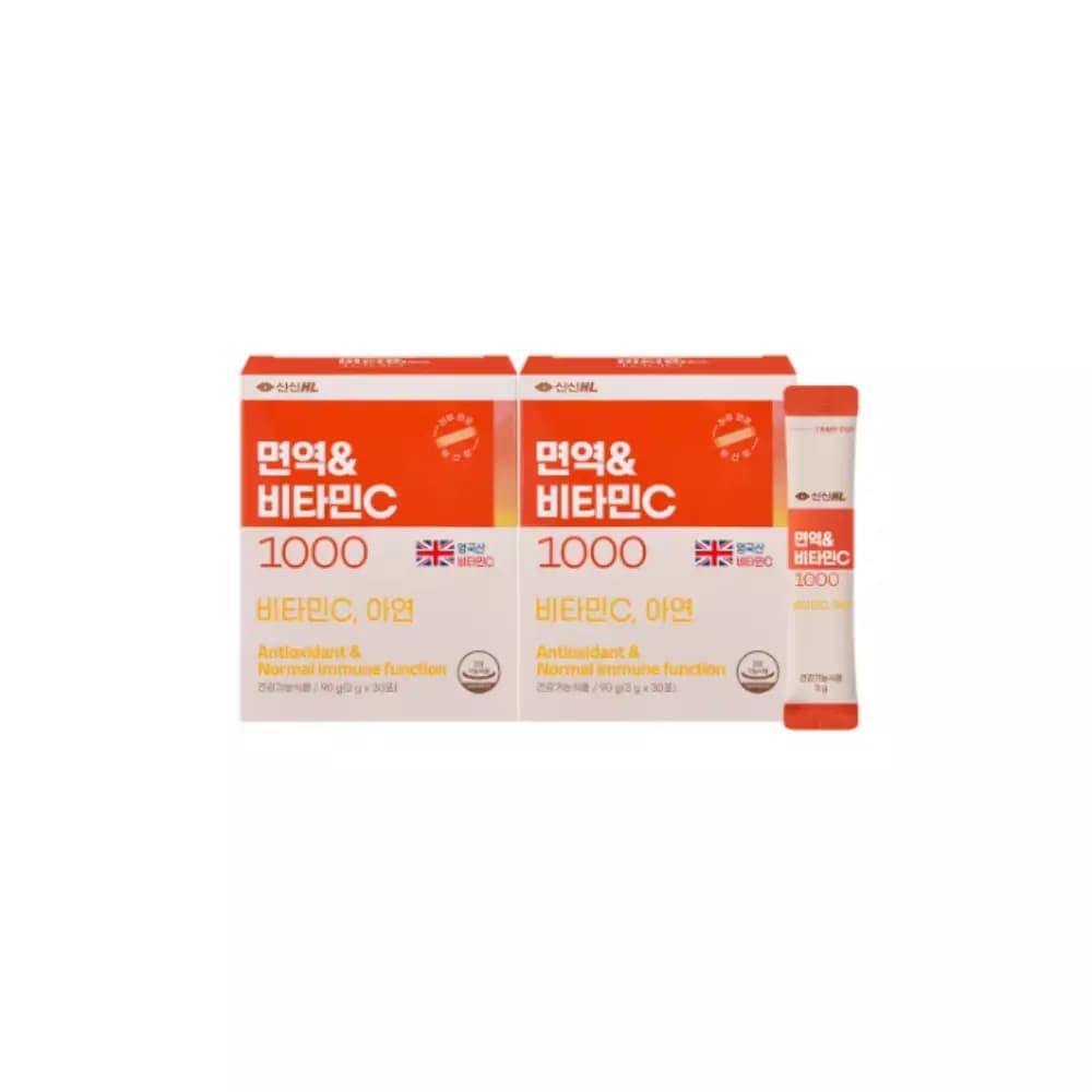 신신제약 면역&amp;비타민C 1000 영양제 선물 30포 X2 BNA  1개
