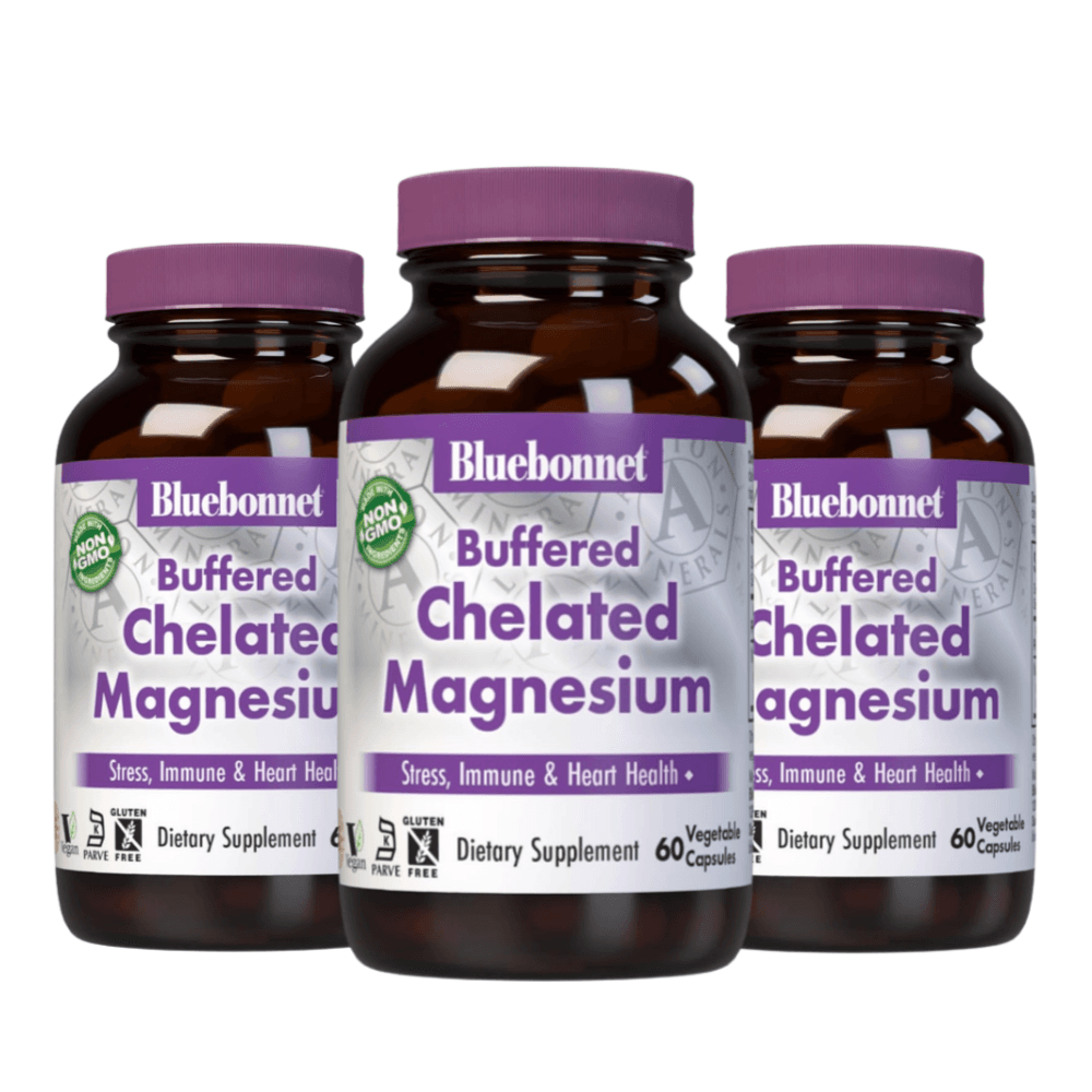 블루보넷 버퍼드 킬레이트 마그네슘 베지터블 캡슐  60정  3개