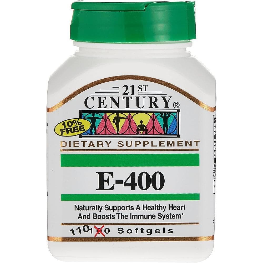 21st Century Vitamins 비타민 E 400 IU 소프트젤 110 캐럿  1개