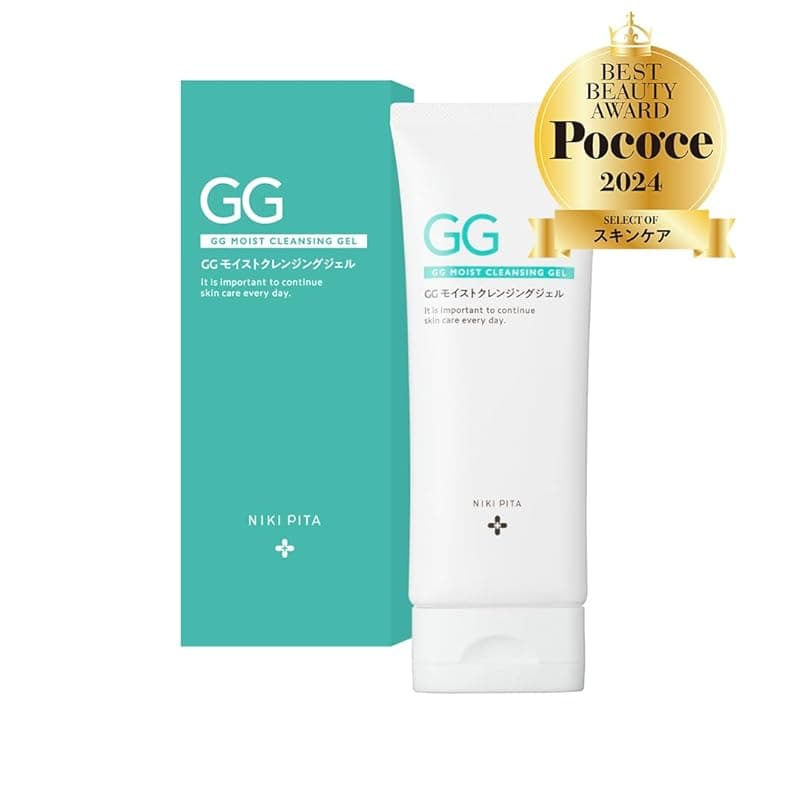 니키피타 GG 모이스트 클렌징 젤 글리실글리신 식물성 100% 곤약 공 글루코 만난 아젤라산 니아신 아미드 비타민 C 세라미드 모공 집중 케어 8종의 모공 접근 성분  1개  1g
