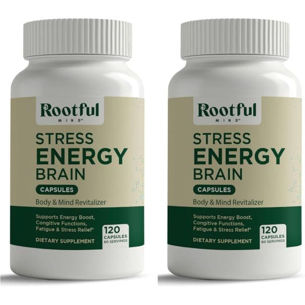 Stress Energy - Fatigue Supplement with Cortisol Stress Energy Support - Rhodiola Rosea Lions M  Str