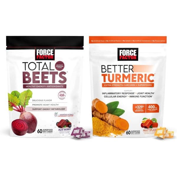 강황 치매 살균 포스 팩터 토탈 비트 소프트 츄 60 더 나은 조인트 서포트