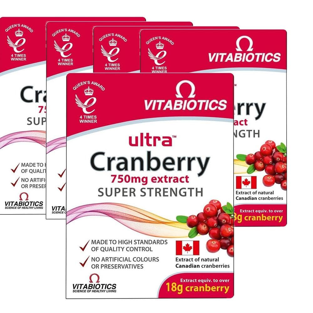 영국 비타바이오틱스 Vitabiotics Ultra Cranberry 울트라 크랜베리 750mg  5개  30정