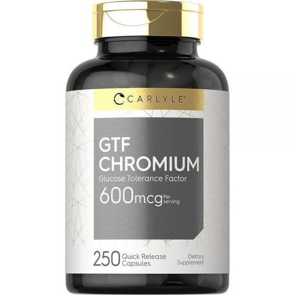 Carlyle GTF 크롬 600mcg | 250캡슐 | GMO 프리 글루텐 프리  1개