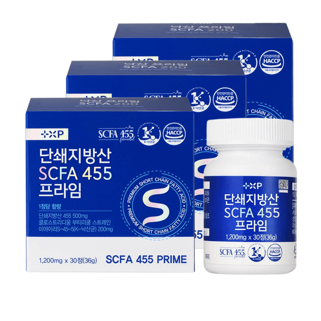 단쇄지방산 낙산 SCFA 455 프라임  4세트  30정