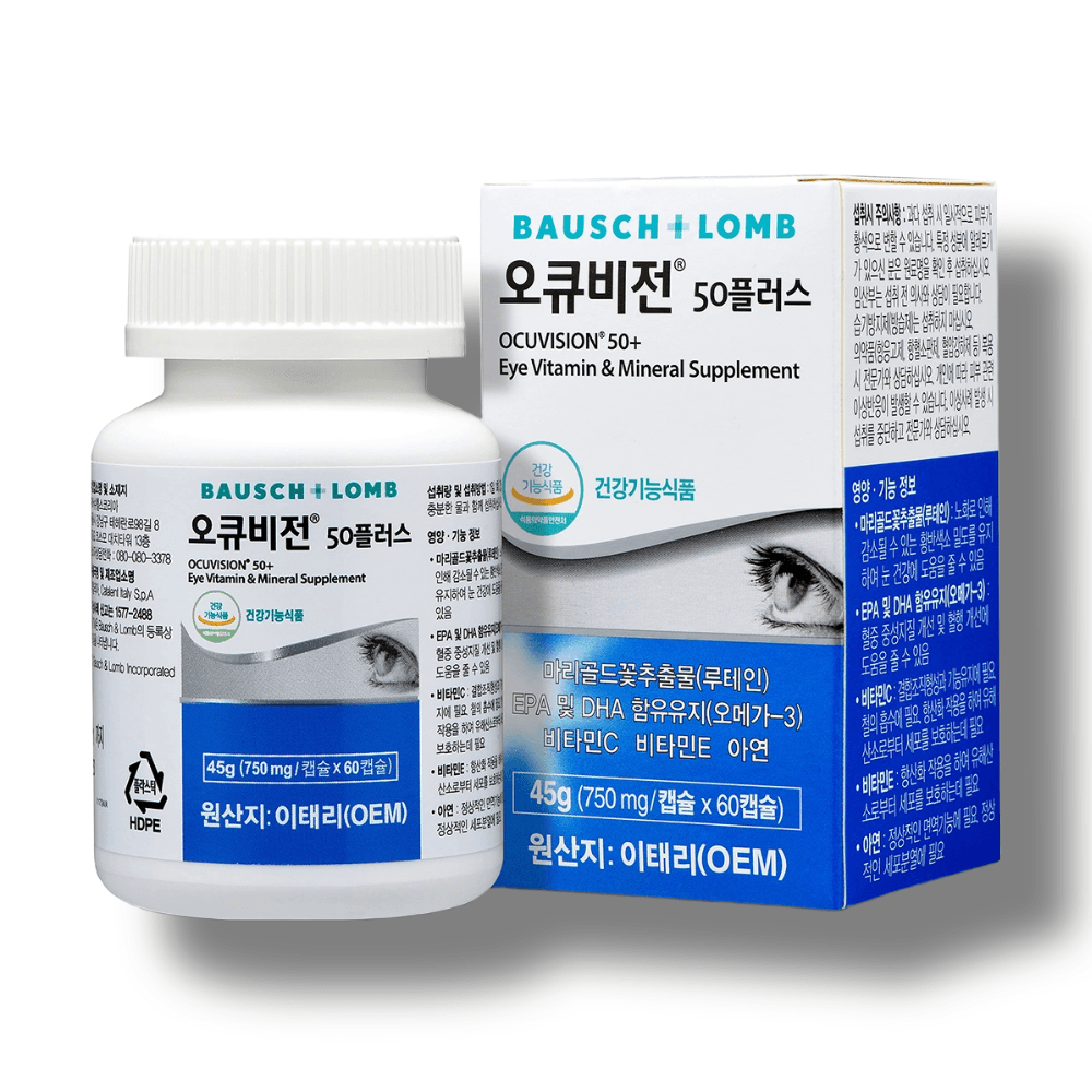 바슈롬 오큐비전 50 플러스 750mg x 60캡슐  1개  60정