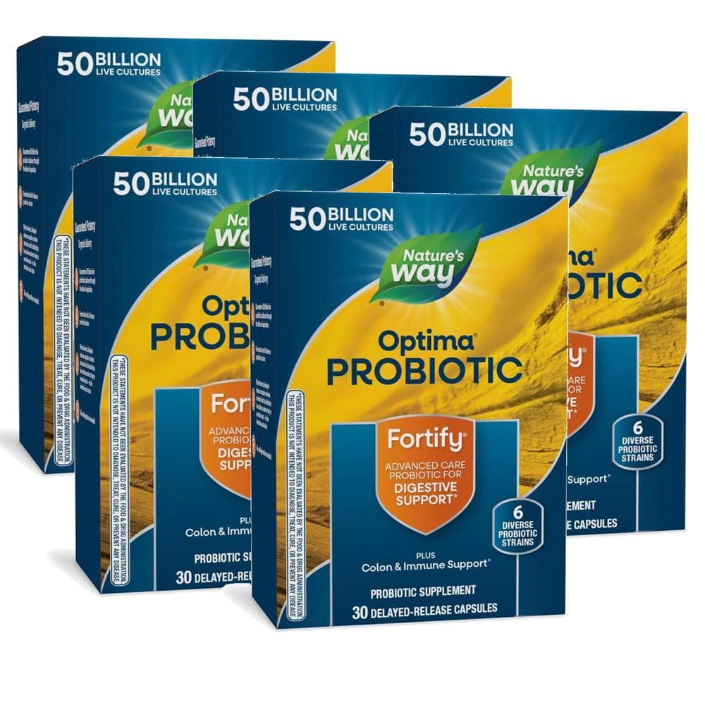 네이처스웨이 포티파이 옵티마 500억 프로바이오틱스 유산균 캡슐 Nature’s Way Fortify Optima Probiotics  5개  30정