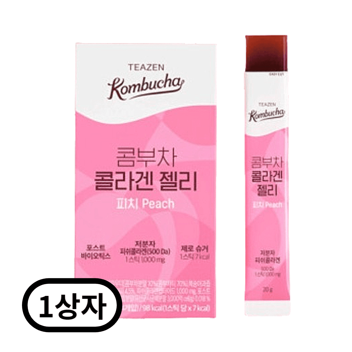 티젠 콤부차 콜라겐 젤리 피치 30개입  42개  20g