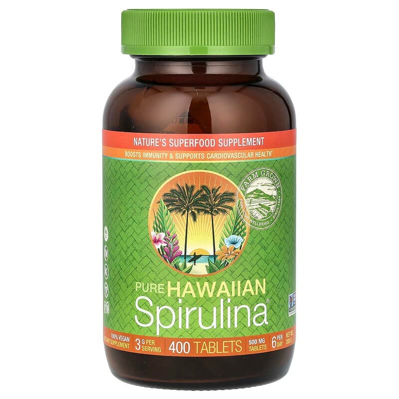 Nutrex Hawaii Pure Hawaiian Spirulina® 500mg 400정 NHI-01004  Nutrex Hawaii  Pure Hawaiian S  1개