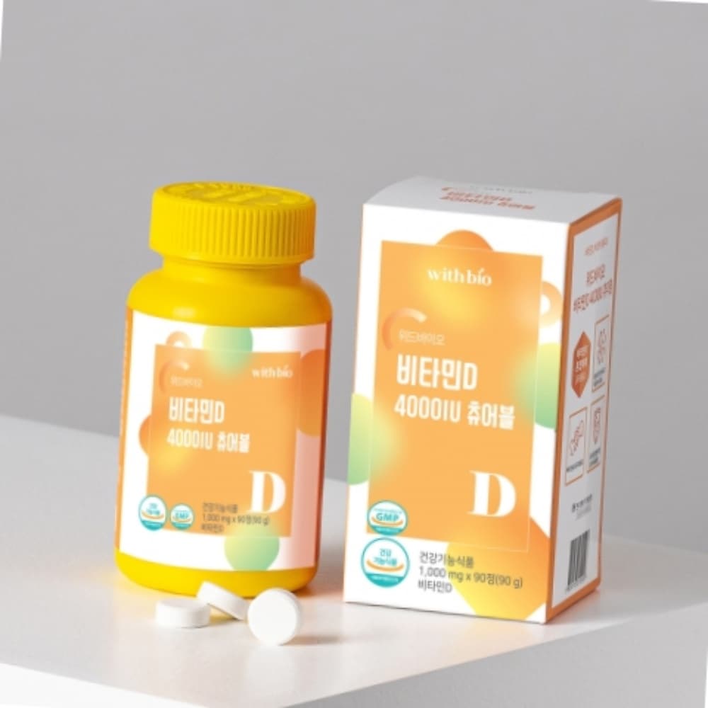 돈스텔 시니어영양제 비타민D 4000IU 츄어블 1000mg x 90정  1개