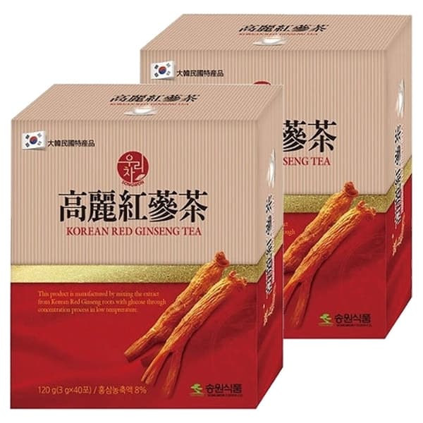 송원 우리차 홍삼차 80T 40Tx2개  3g  2개