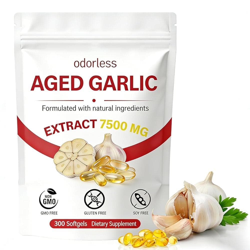 숙성 마늘 추출물 7500mg 300 소프트젤 마늘 알리신 건강보조식품  숙성 마늘 추출물 7500mg 300 소프트젤 마늘 알  1