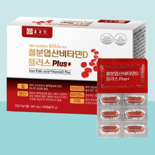 없는 어지러움 철분 플러스 건강기능식품 건강식품 비타민/미네랄 어린이용 단품 60정 2개  1개  120정