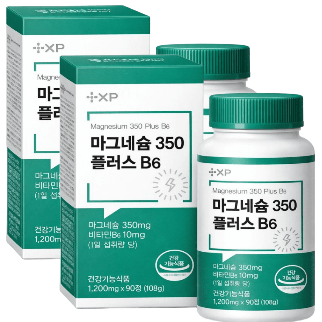 글루콘산 마그네슘 구매1위 영양제 추천 비타민 b6 함유  3개  90정