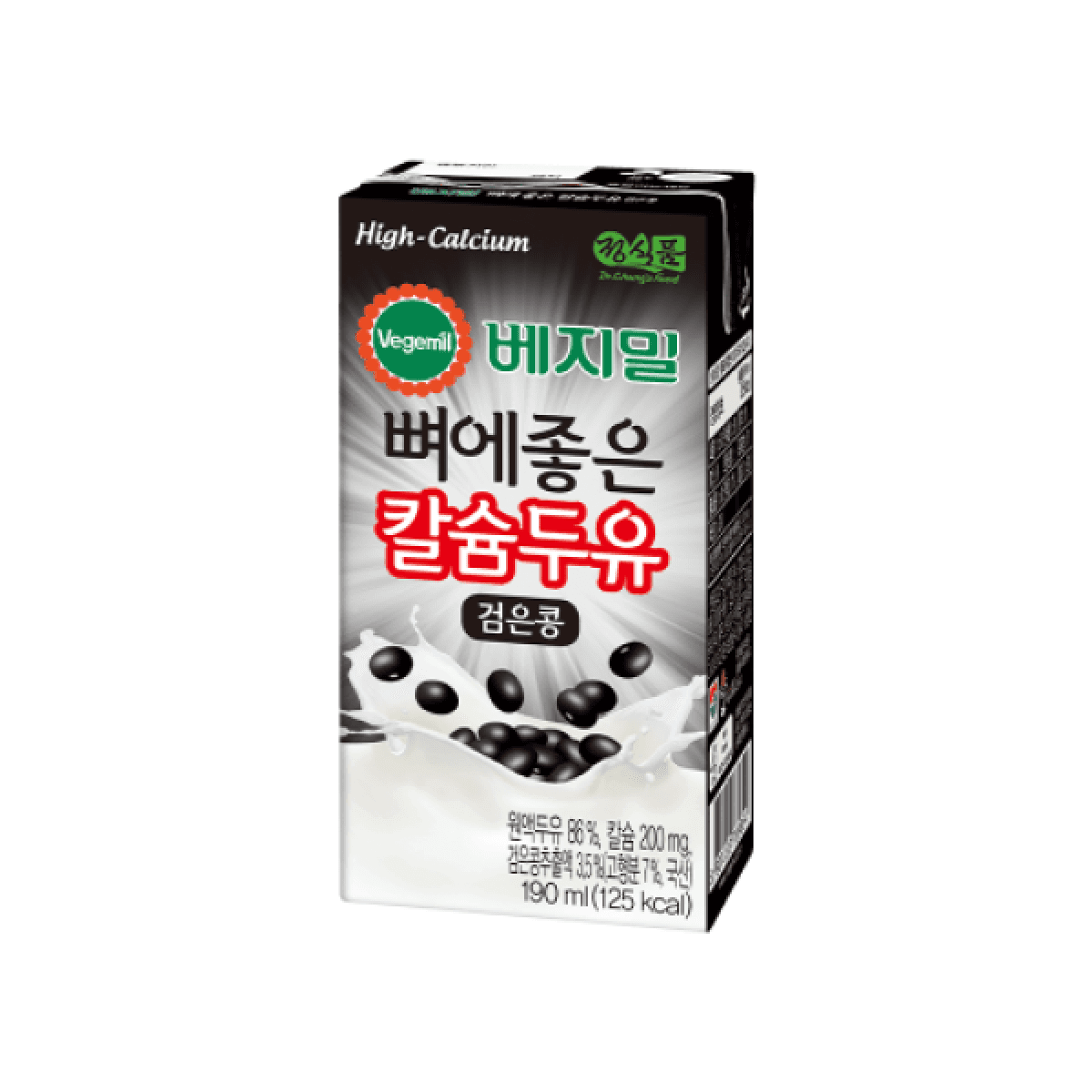 베지밀 뼈에좋은 칼슘 두유 검은콩  190ml  1개