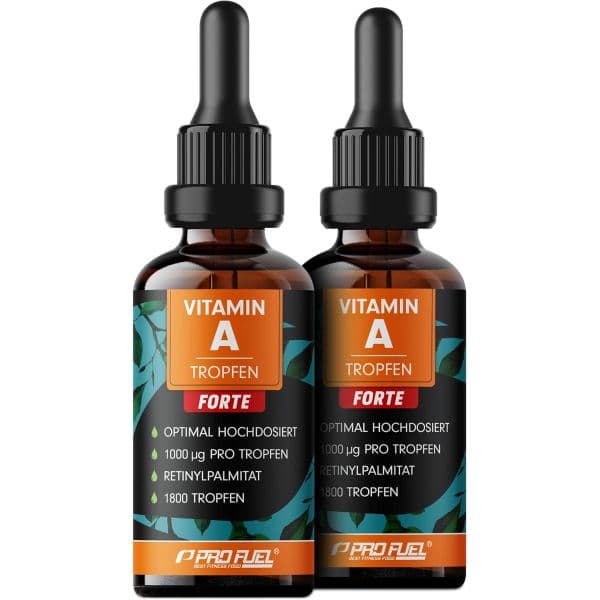 ProFuel 비타민 A 드롭스 포르테 - 1000 μg per 방울 1800 레티닐 팔미테이트에서 추출된 함유 최적의 고용량 및 생체이용률 높음 첨가물 없음 실험실 테스트  2