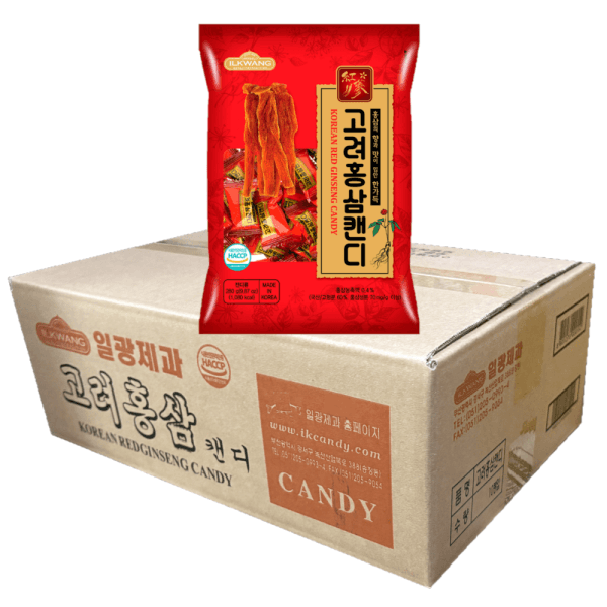 일광제과 고려홍삼캔디  280g  10개
