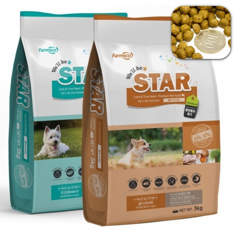 댕댕이 배변개선용 사료 5Kg 전연령용 기능성 웰시코기 건강유지 추천  1개  장건강/유산균